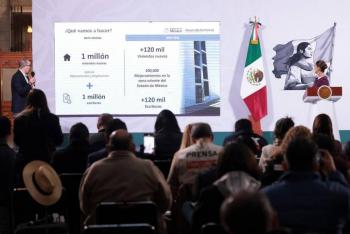 Presentan avances de Programa Nacional de Vivienda en mañanera del pueblo