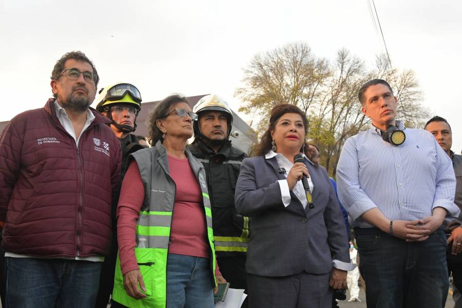 Apoyará Gobierno de la CDMX a deudos del incendio en alcaldía Benito Juárez, anuncia Clara Brugada