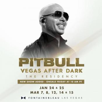 Pitbull agrega nueva fecha a su residencia en Las Vegas