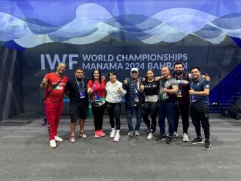 Karim Saadi y Emmy Vel&aacute;zquez destacan en el Mundial de Halterofilia