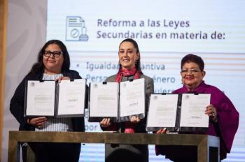 Claudia Sheinbaum firma decretos en pro de la igualdad sustantiva