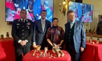 Italia devuelve a M&eacute;xico 101 piezas arqueol&oacute;gicas decomisadas en varias ciudades