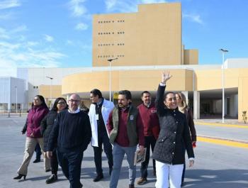 Claudia Sheinbaum inaugura hospital del IMSS en Ciudad Ju&aacute;rez