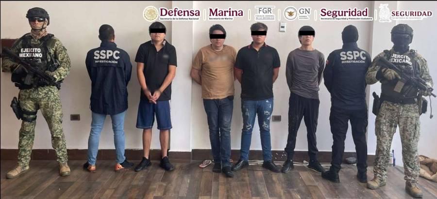 Detienen a cuatro hombres con armas largas y vehículos en Culiacán, Sinaloa