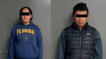 Detienen en Monterrey a pareja con orden de aprehensi&oacute;n por robo en la Ciudad de M&eacute;xico