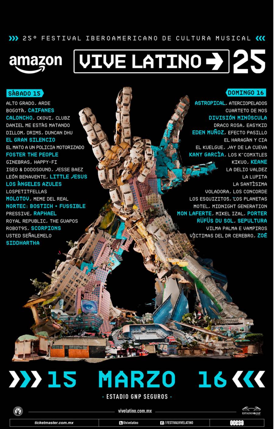 Vive Latino anuncia las bandas por día