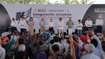 Claudia Sheinbaum inaugura tramo carretero clave para conectar Nayarit y Jalisco