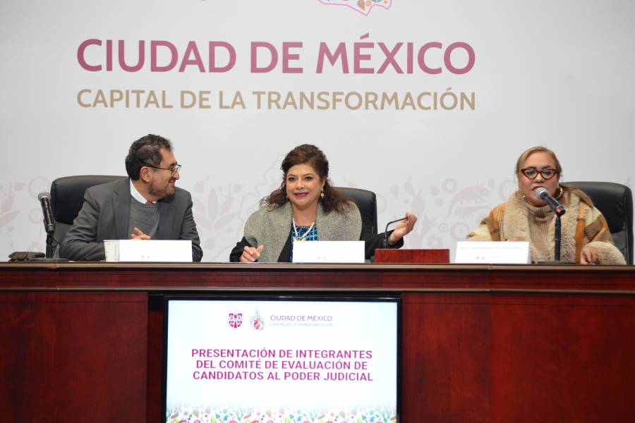 Clara Brugada presenta Comité de Evaluación para elección judicial en la CDMX
