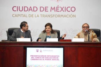 Clara Brugada presenta Comit&eacute; de Evaluaci&oacute;n para elecci&oacute;n judicial en la CDMX