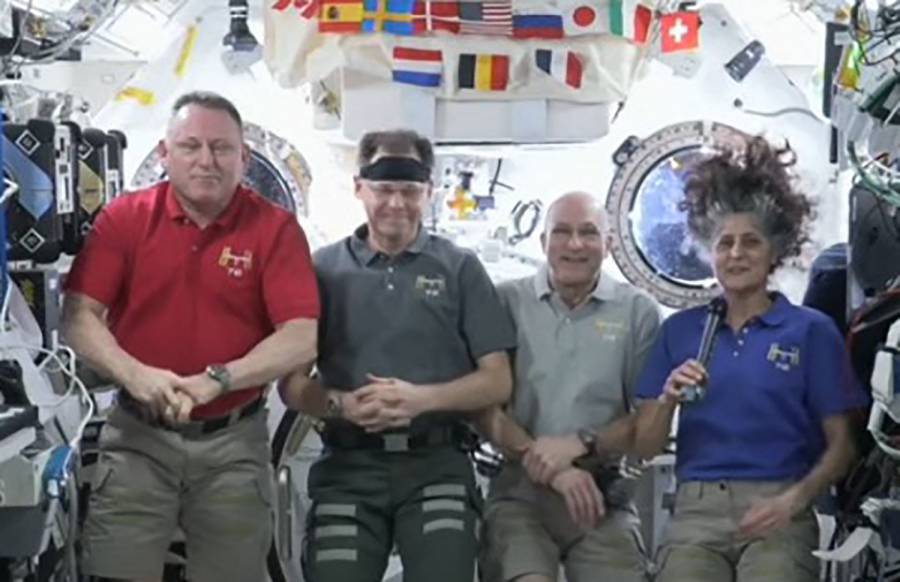 Los astronautas estadounidenses se muestran optimistas tras siete meses de misión de ocho días