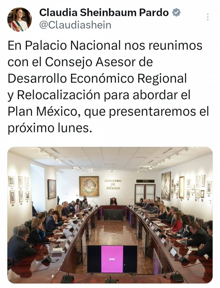 El lunes, presidenta presentar&aacute; Plan M&eacute;xico; banco da a conocer de qu&eacute; trata