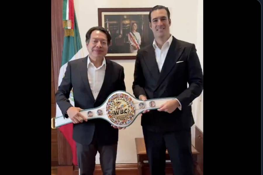 Mario Delgado y Miguel Torruco Garza anuncian jornada nacional de boxeo con el “Cintur&oacute;n de la Paz”