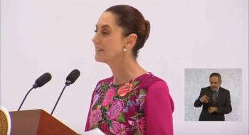 Sheinbaum reitera su mensaje feminista: 