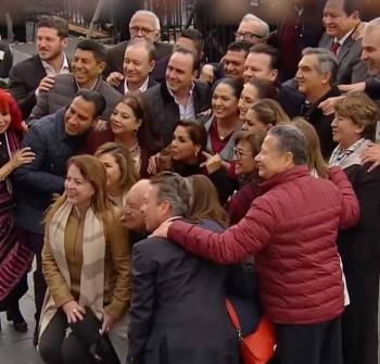 Gobernadores de la 4T, e incluso Samuel Garc&iacute;a, as&iacute; como legisladores presentes en informe de Presidenta