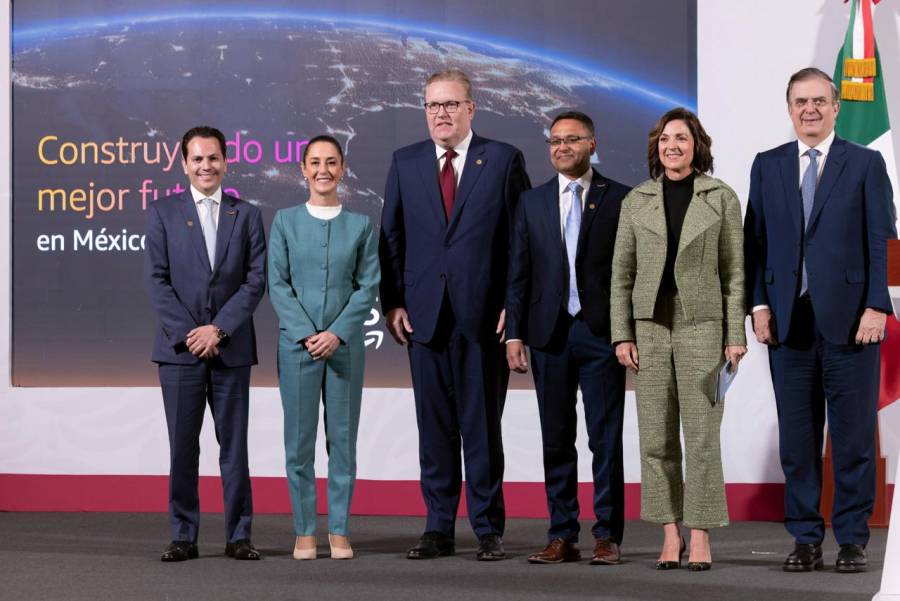 Amazon invierte 5 mil millones de dólares en México y crea una región digital en Querétaro; anuncian en mañanera