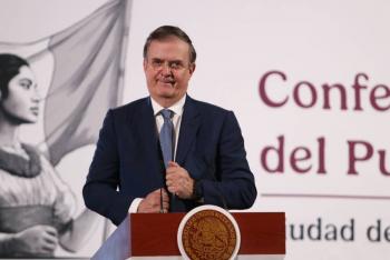 Marcelo Ebrard anuncia inversi&oacute;n hist&oacute;rica de Amazon en M&eacute;xico por 5 mil millones de d&oacute;lares