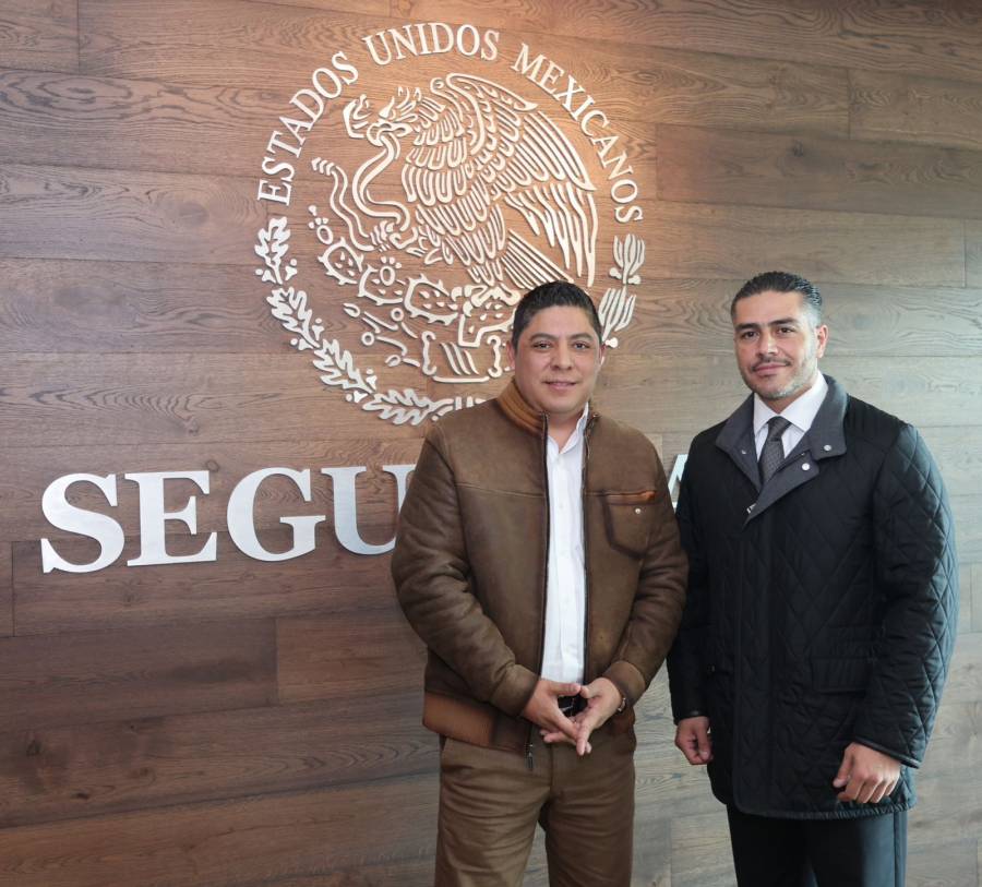 Ricardo Gallardo se reúne con García Harfuch para fortalecer la seguridad en SLP
