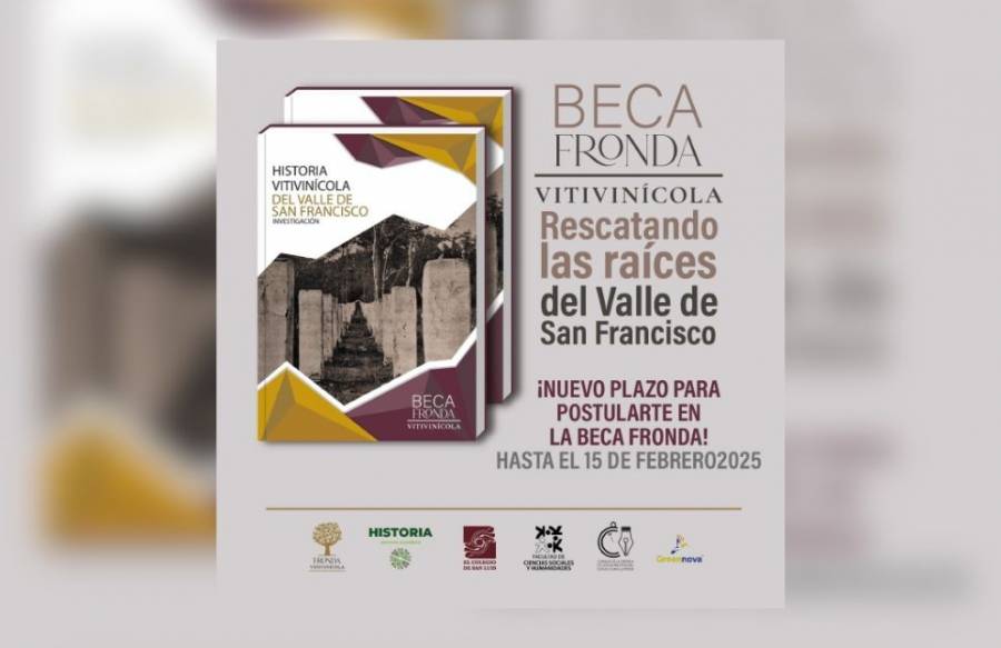 Extienden convocatoria para beca de investigación sobre el legado vitivinícola de SLP