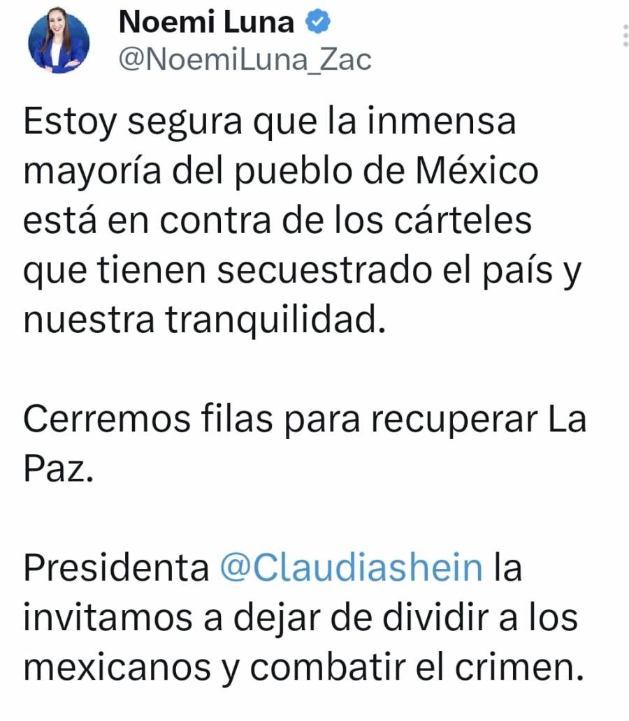 “México en su peor momento con su peor enemigo”: Noemí Luna