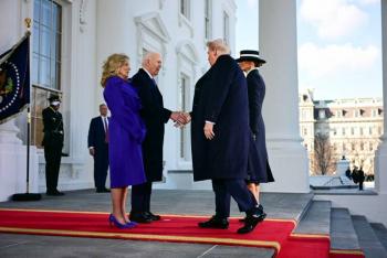 As&iacute; fue el recibimiento de Joe Biden a Donald Trump en la Casa Blanca