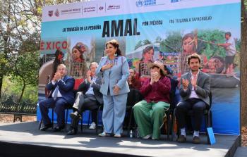Inauguran exposici&oacute;n “La traves&iacute;a de la peque&ntilde;a Amal por M&eacute;xico” en Chapultepec