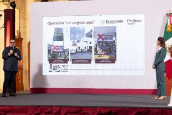 Profeco sigue colocando lonas a gasolineras careras