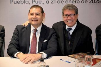 Monreal y Armenta en uni&oacute;n con Sheinbaum contra embate de Trump