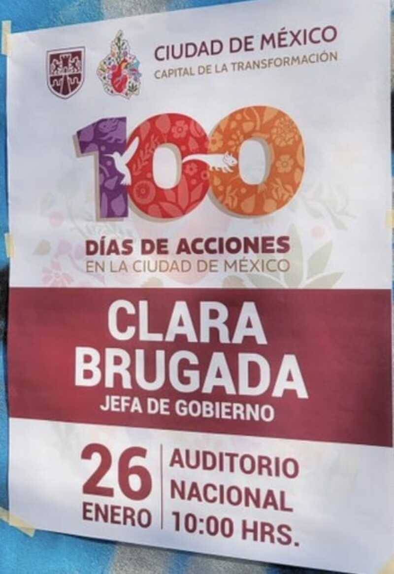 Sheinbaum no acompañará a Clara Brugada en su informe de 100 días