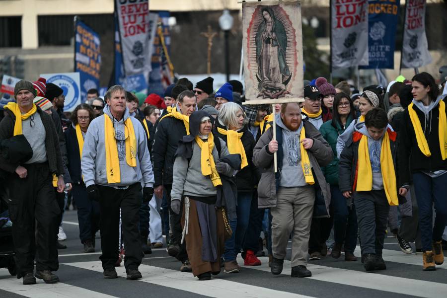 Manifestación antiabortista en EE.UU. celebra el regreso de Trump