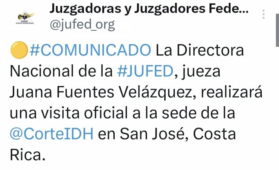 Directora de la JUFED alertar&aacute; a la Corte IDH sobre la reforma judicial en M&eacute;xico