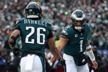 Hurts y Barkley arrollan a Washington y devuelven a Eagles al Super Bowl