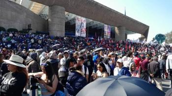Auditorio Nacional abarrotado de seguidores de Clara Brugada