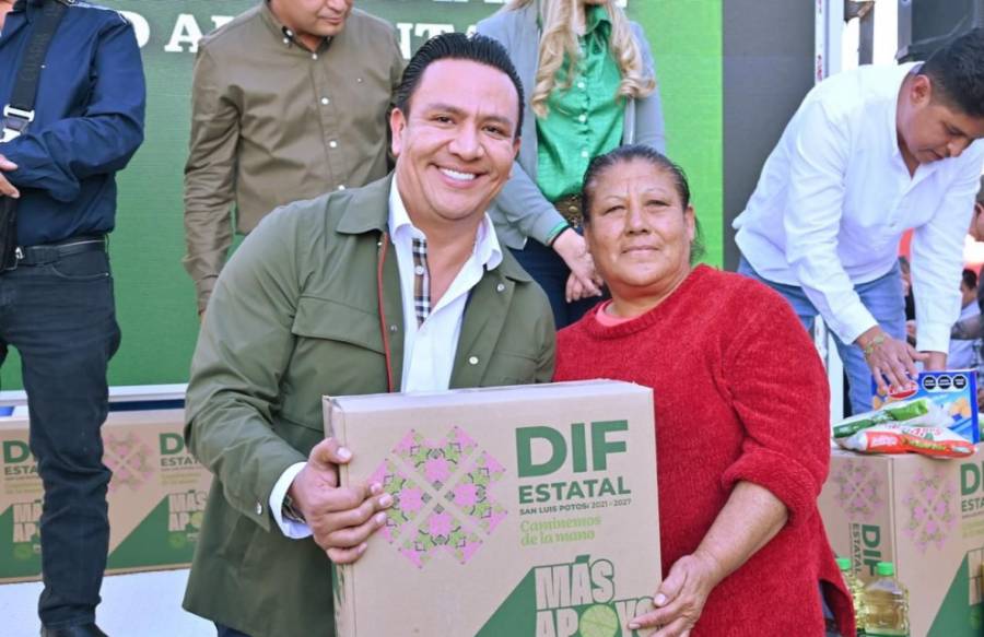 El estado refuerza apoyo en seguridad alimentaria a familias de Matehuala