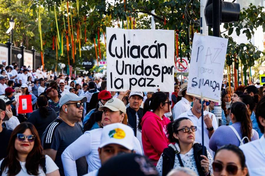 Protestas en Culiacán exigen paz y la renuncia del gobernador Rubén Rocha