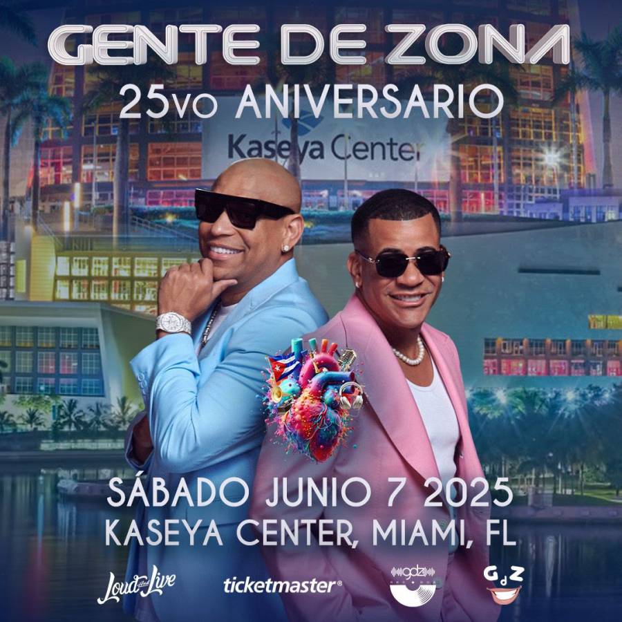Gente de Zona celebra 25 años de carrera con un concierto en Miami