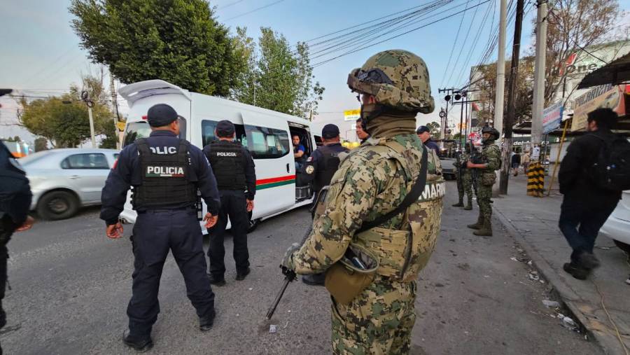 Ecatepec refuerza operativos de seguridad en transporte público con apoyo de la Marina