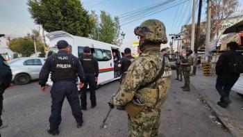 Ecatepec refuerza operativos de seguridad en transporte p&uacute;blico con apoyo de la Marina