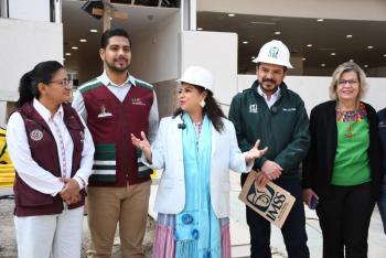 Clara Brugada supervisa obra del Hospital General No. 25 del IMSS en Iztapalapa