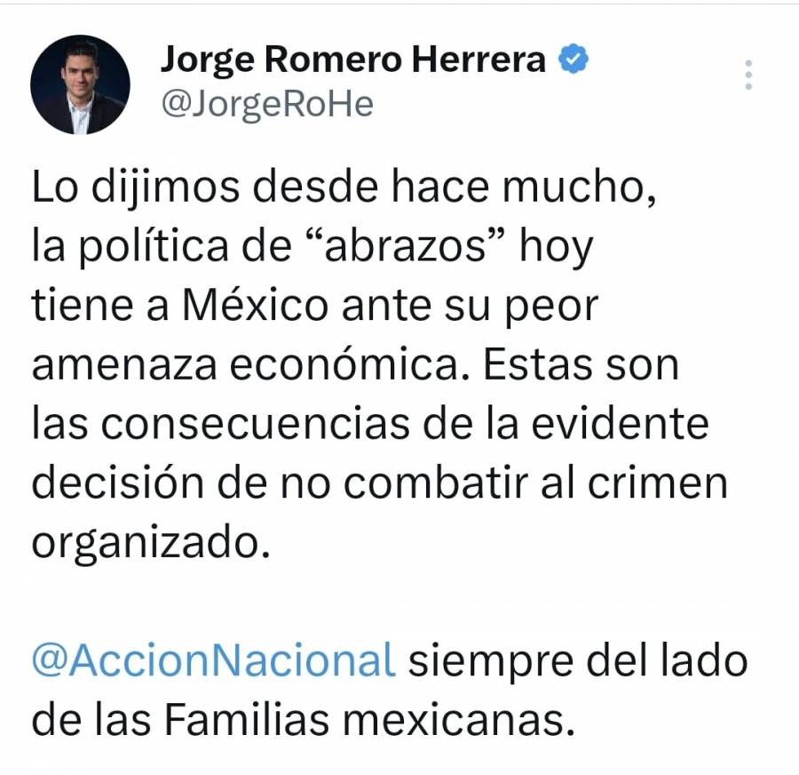 Aranceles de EU afectarán economía mexicana; son producto de política de “abrazos y no balazos”