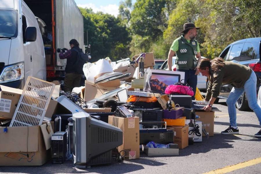 Celebra GobCDMX reciclaje de m&aacute;s de 70 toneladas de desechos electr&oacute;nicos
