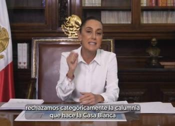 Presidenta propone a Trump mesa de trabajo para combatir grupos delictivos de M&eacute;xico; “no queremos confrontaci&oacute;n”, dice en mensaje a mexicanos