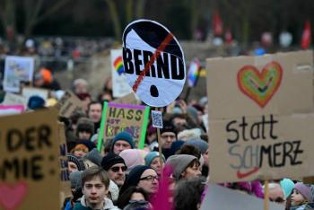 Movilizaci&oacute;n masiva en Alemania contra la extrema derecha
