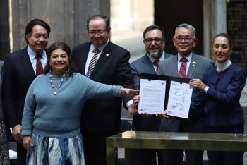 Clara Brugada respalda desaparici&oacute;n del examen COMIPEMS y firma adhesi&oacute;n al Bachillerato Nacional