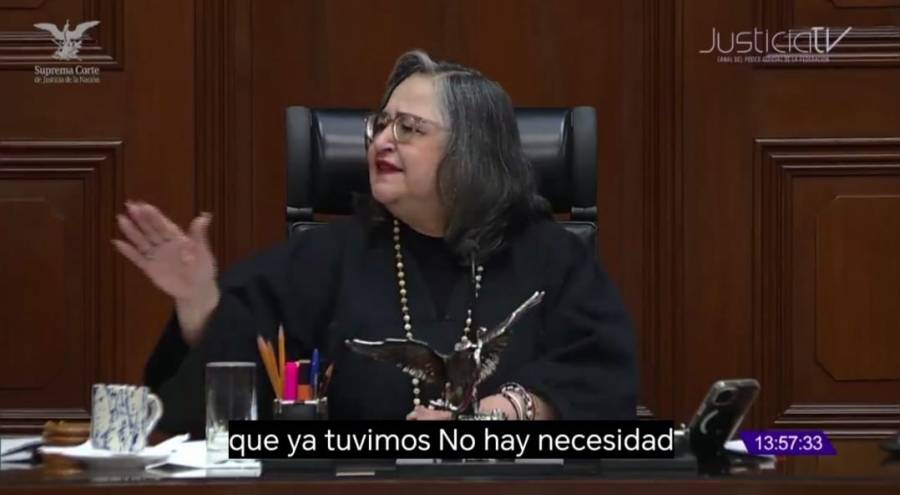 Nueva fricción entre ministra presidenta de la SCJN y ministra Batres durante debate sobre financiamiento de campañas judiciales