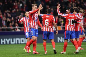 Atl&eacute;tico de Madrid se pasea ante el Getafe y ya est&aacute; en semis de Copa