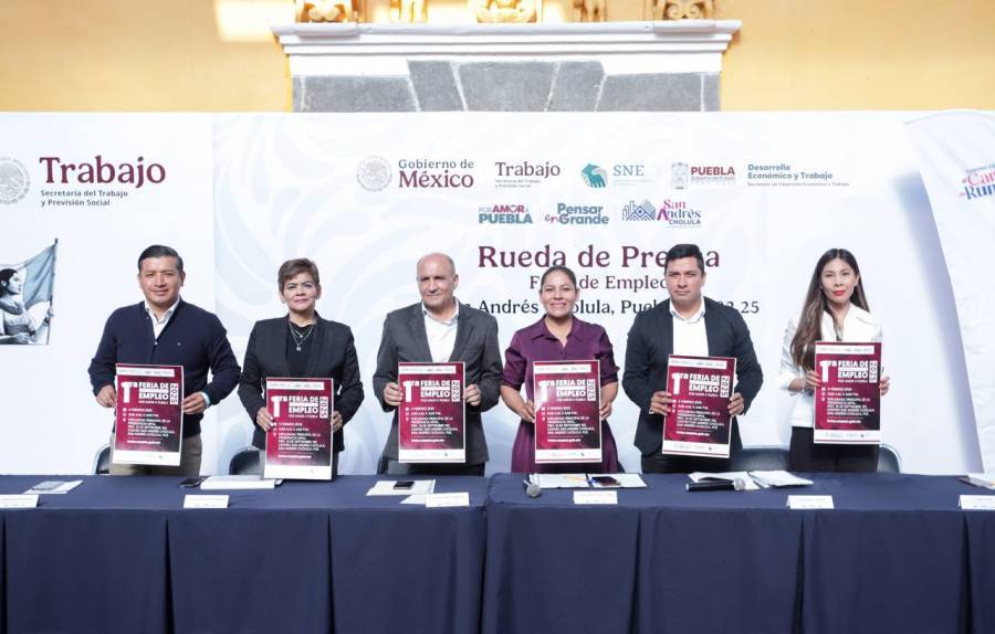 Anuncian Gobierno de San Andrés Cholula y del Estado Feria del Empleo 2025