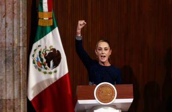 Sheinbaum encabeza ceremonia de 108 aniversario de la Constituci&oacute;n; anuncia reformas y defensa a soberania de M&eacute;xico