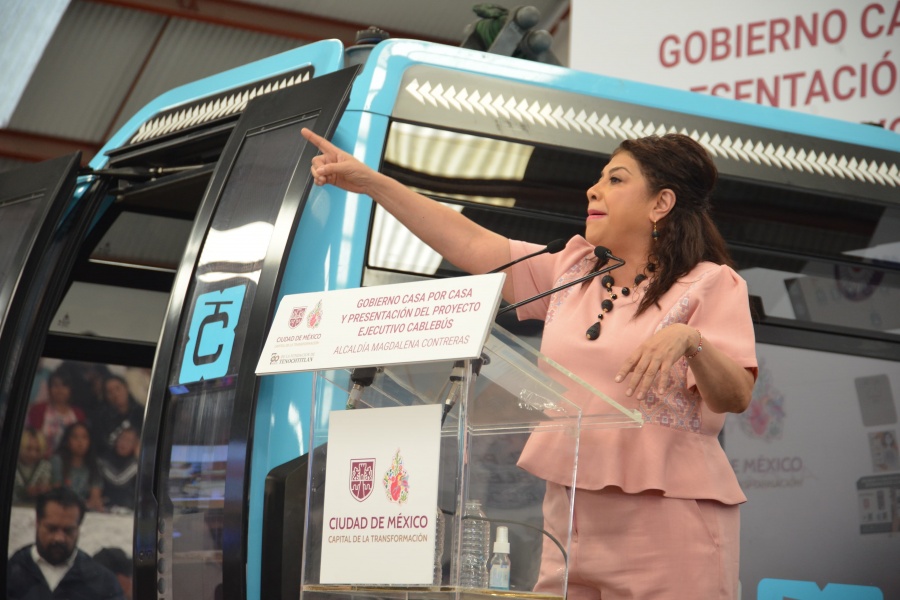 Cablebús de La Magdalena Contreras y Álvaro Obregón estará listo en dos años: Clara Brugada