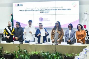 Senado entrega al INE listas corregidas de candidatos para elecci&oacute;n judicial del 1 de junio