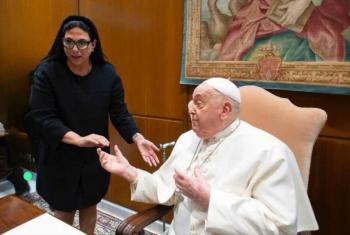 Diputada Marcela Guerra tambi&eacute;n se reuni&oacute; con el Papa Francisco en el Vaticano
